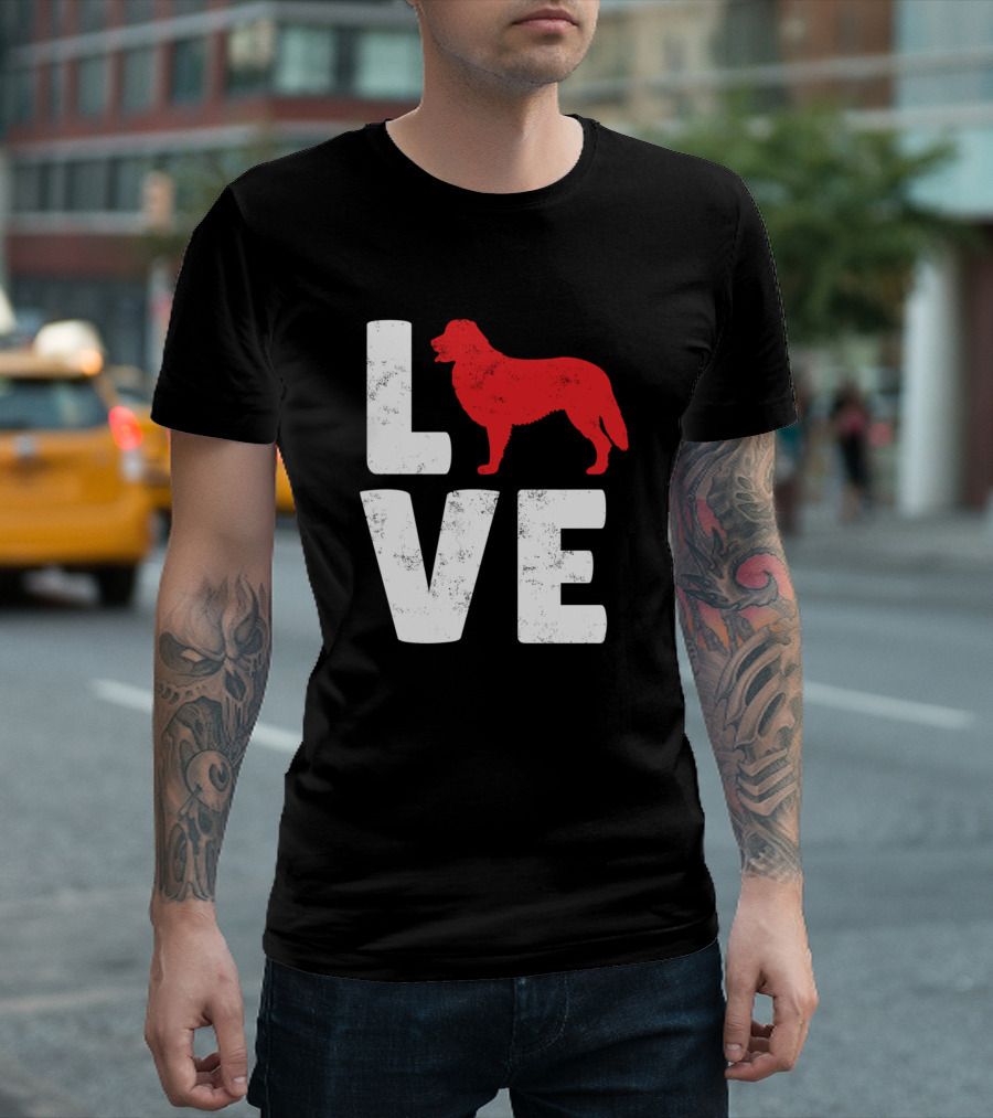 Love Bernese Mountain Dog T-Shirt