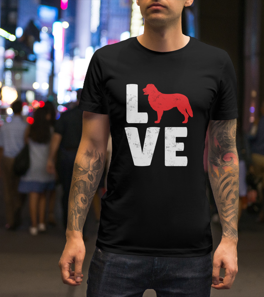 Love Bernese Mountain Dog T-Shirt
