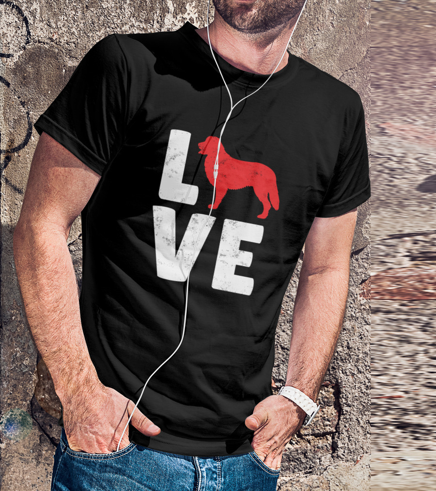 Love Bernese Mountain Dog T-Shirt