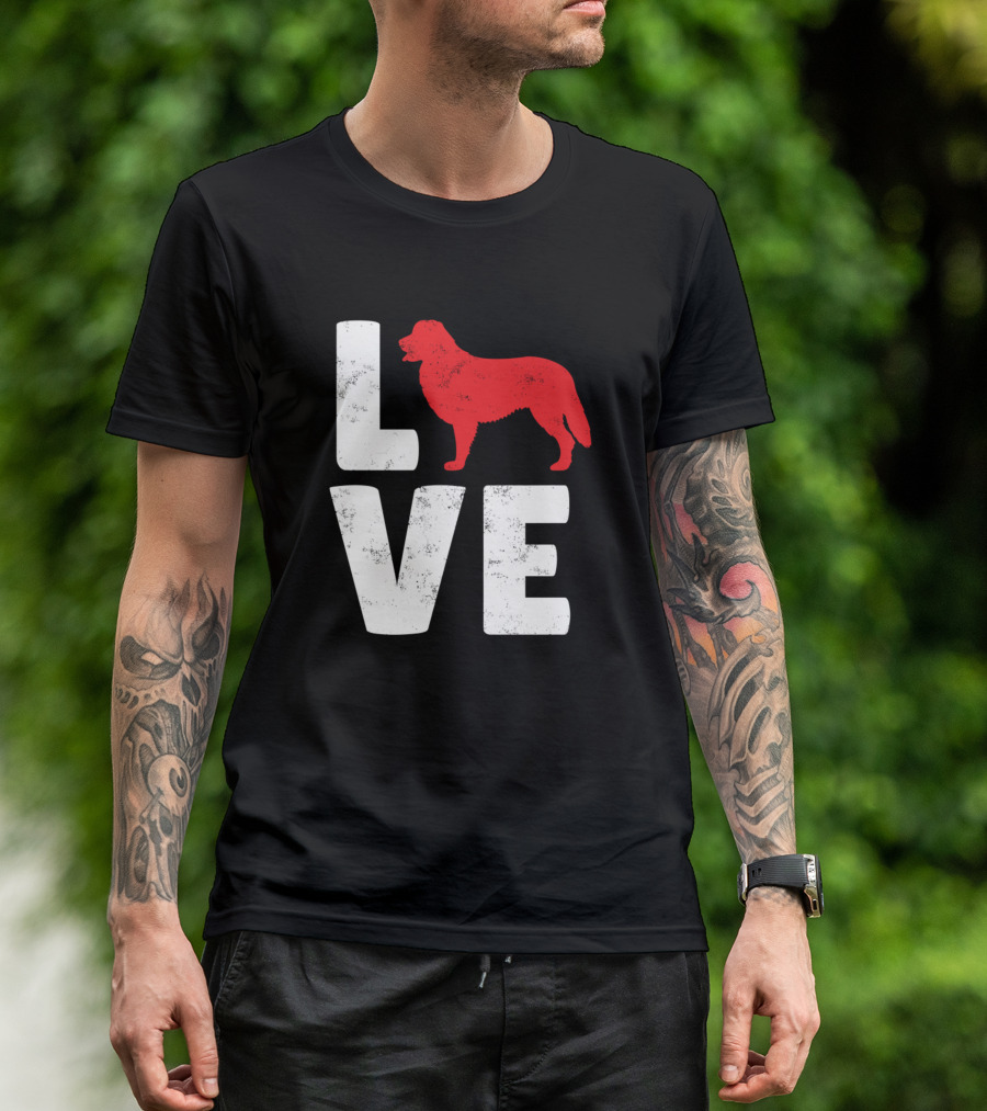 Love Bernese Mountain Dog T-Shirt