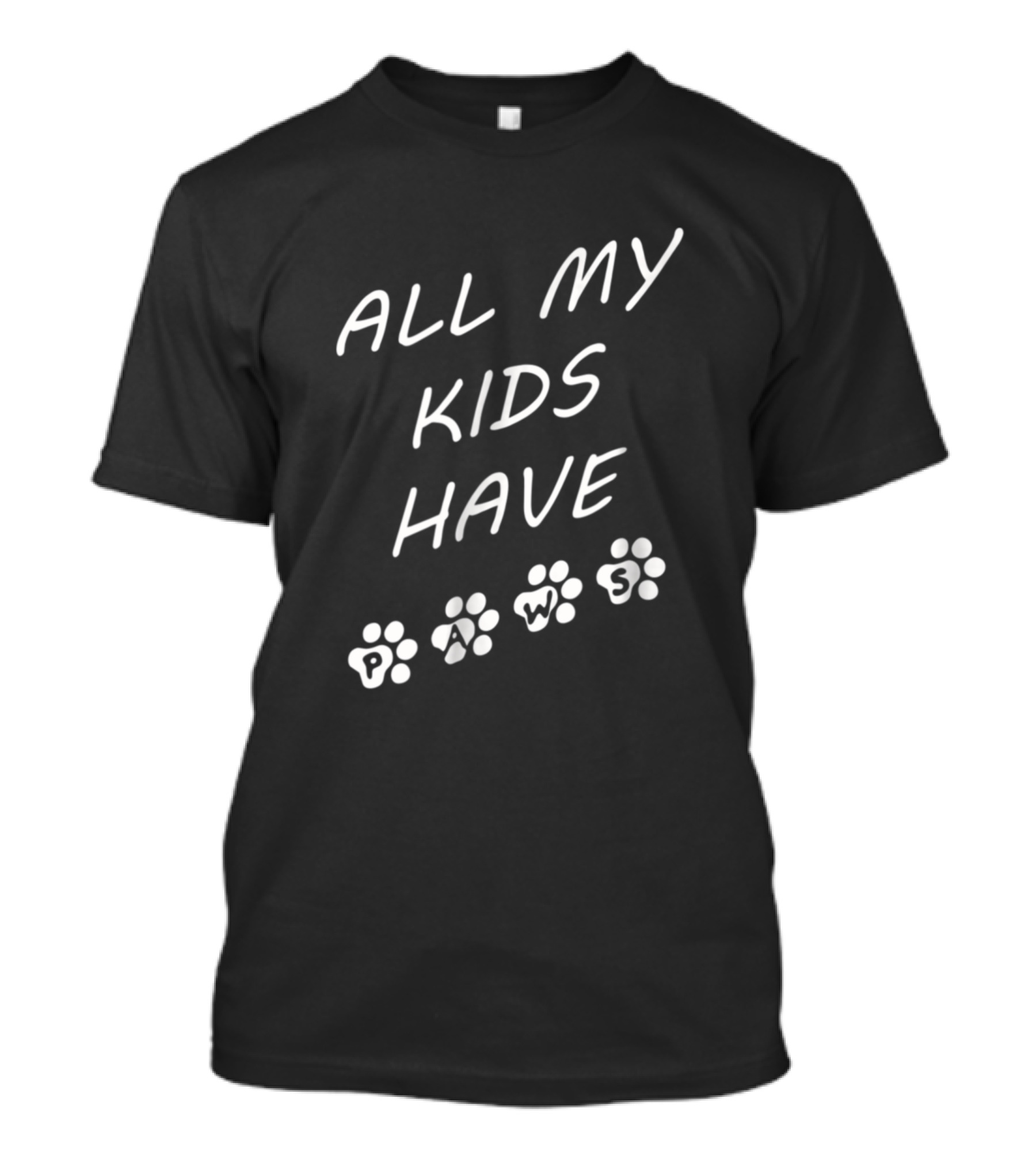 All My Kids Have Paws Cute Crested Gecko Smiling Gecko Drawing Crestie T-Shirt