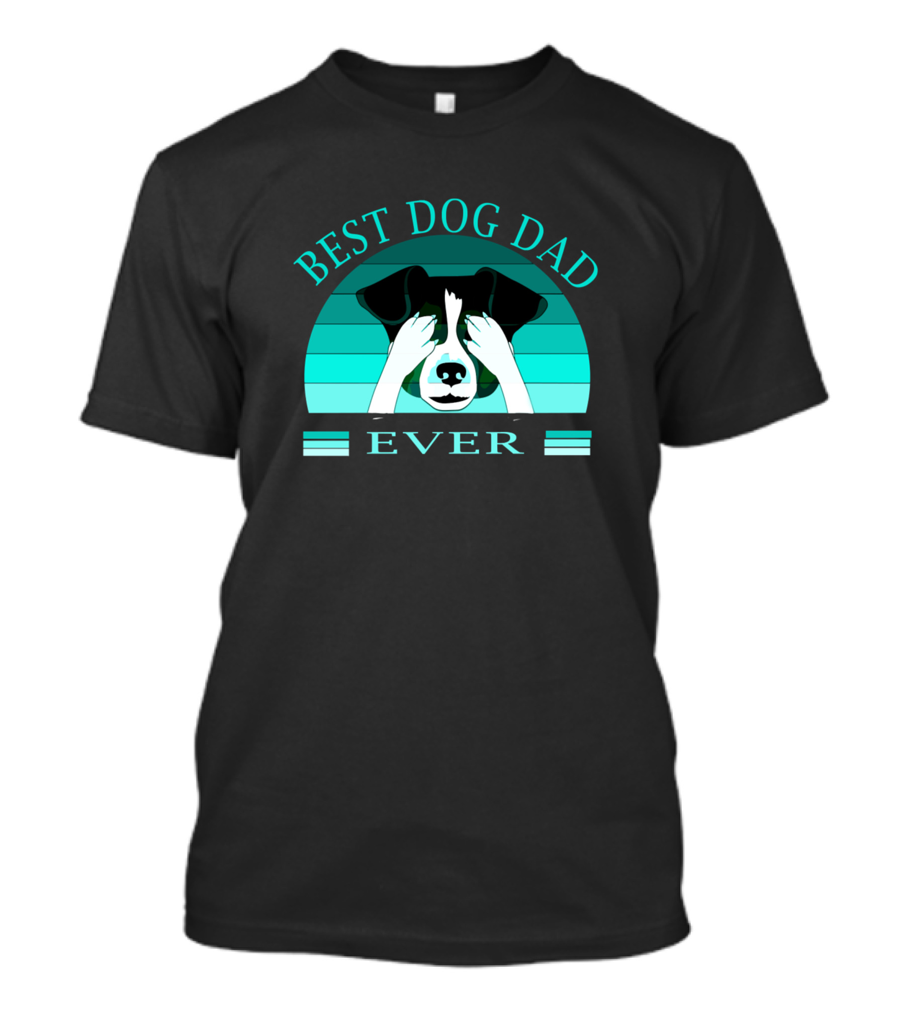 Best Dog Dad Ever Vintage Design Classic Style Retro Dog T-Shirt