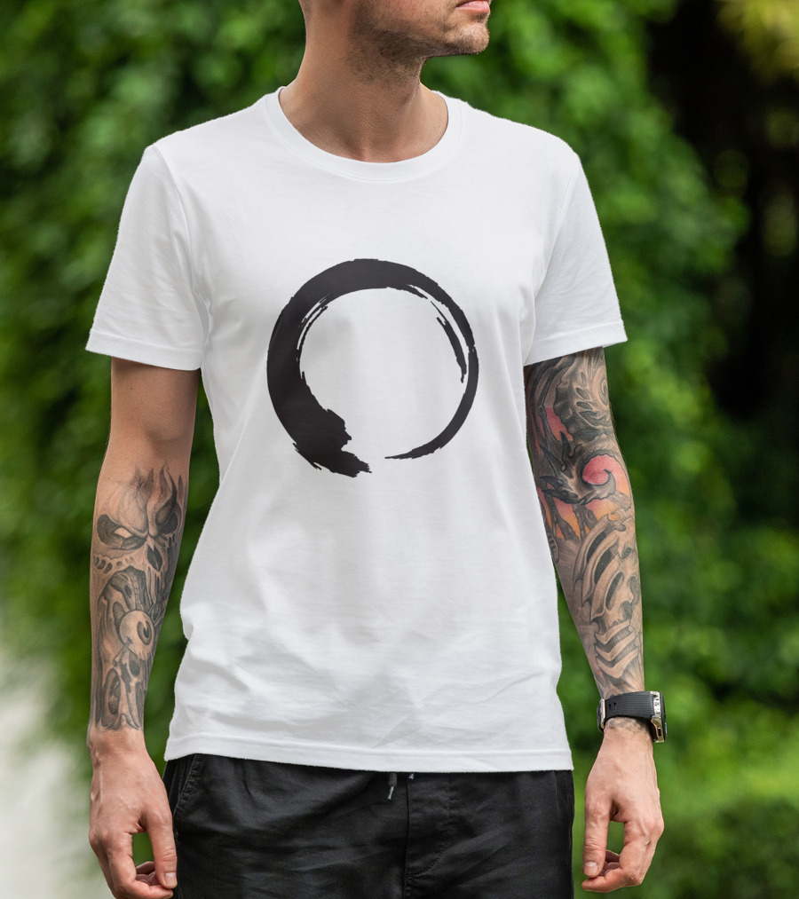 Enso Zen Circle Symbol Calligraphy T-Shirt