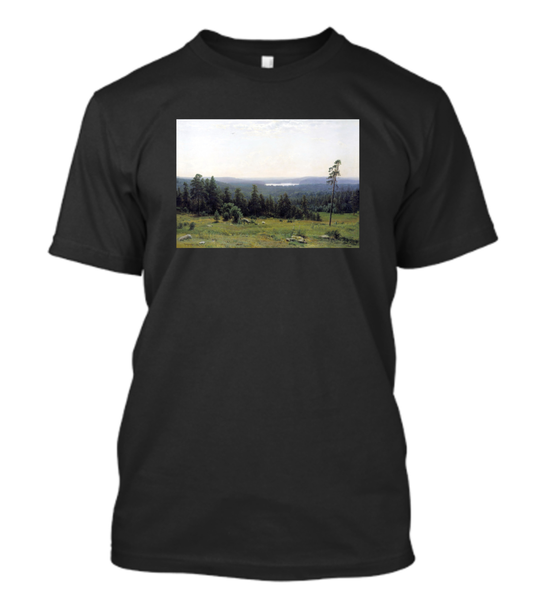 Forest Distance Ivan Shishkin Landscape Painting T-Shirt