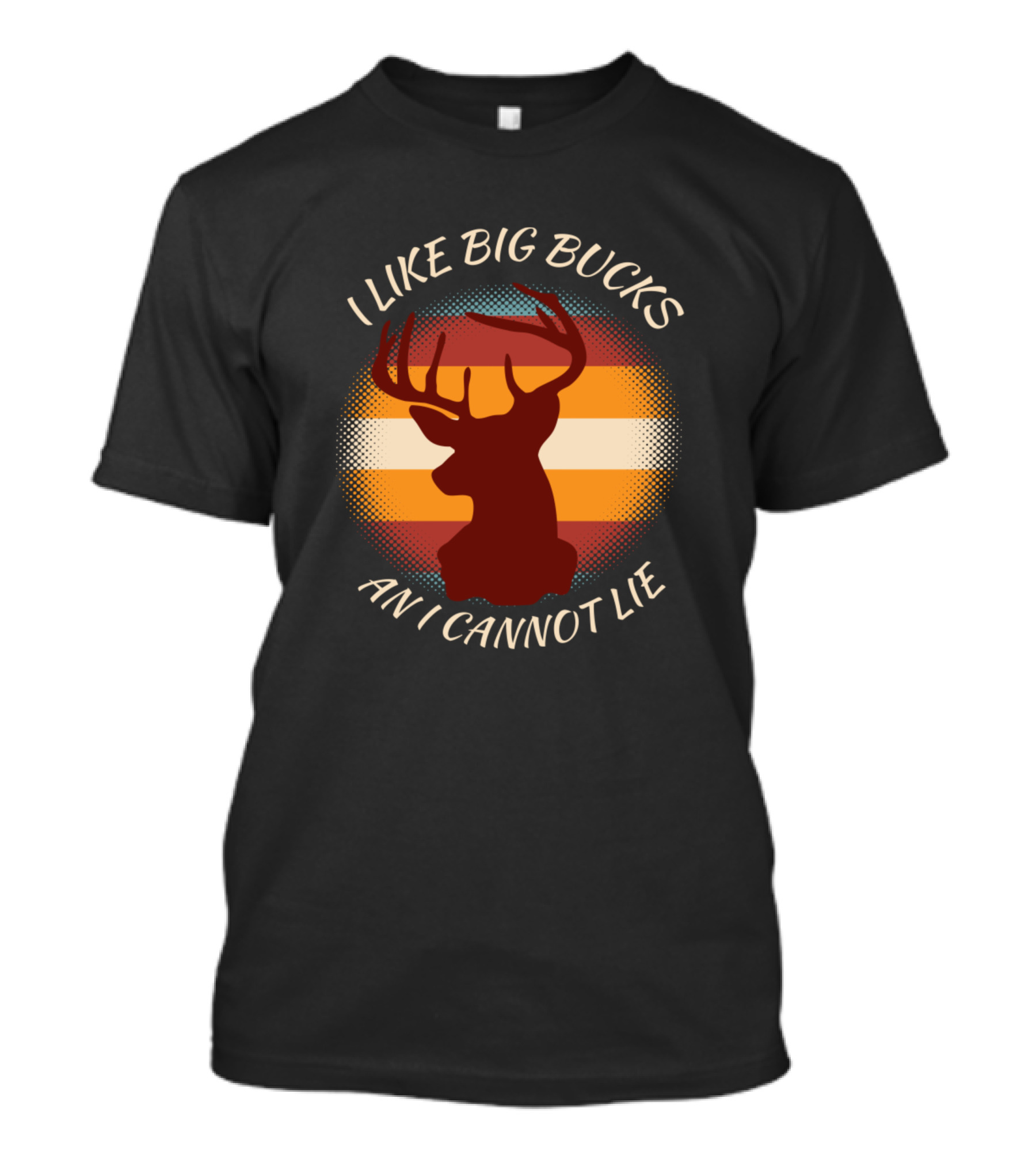 I LIKE BIG BUCKS AND I CANNOT LIE Funny Deer Forest Animals T-Shirt