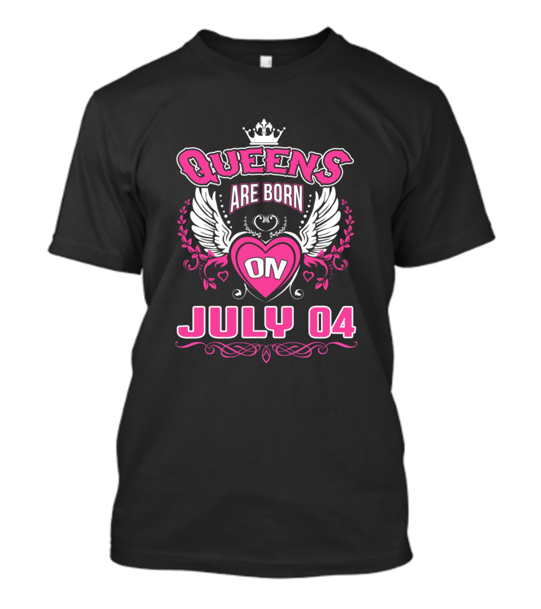 Queens Are Born On July 04 T-Shirt