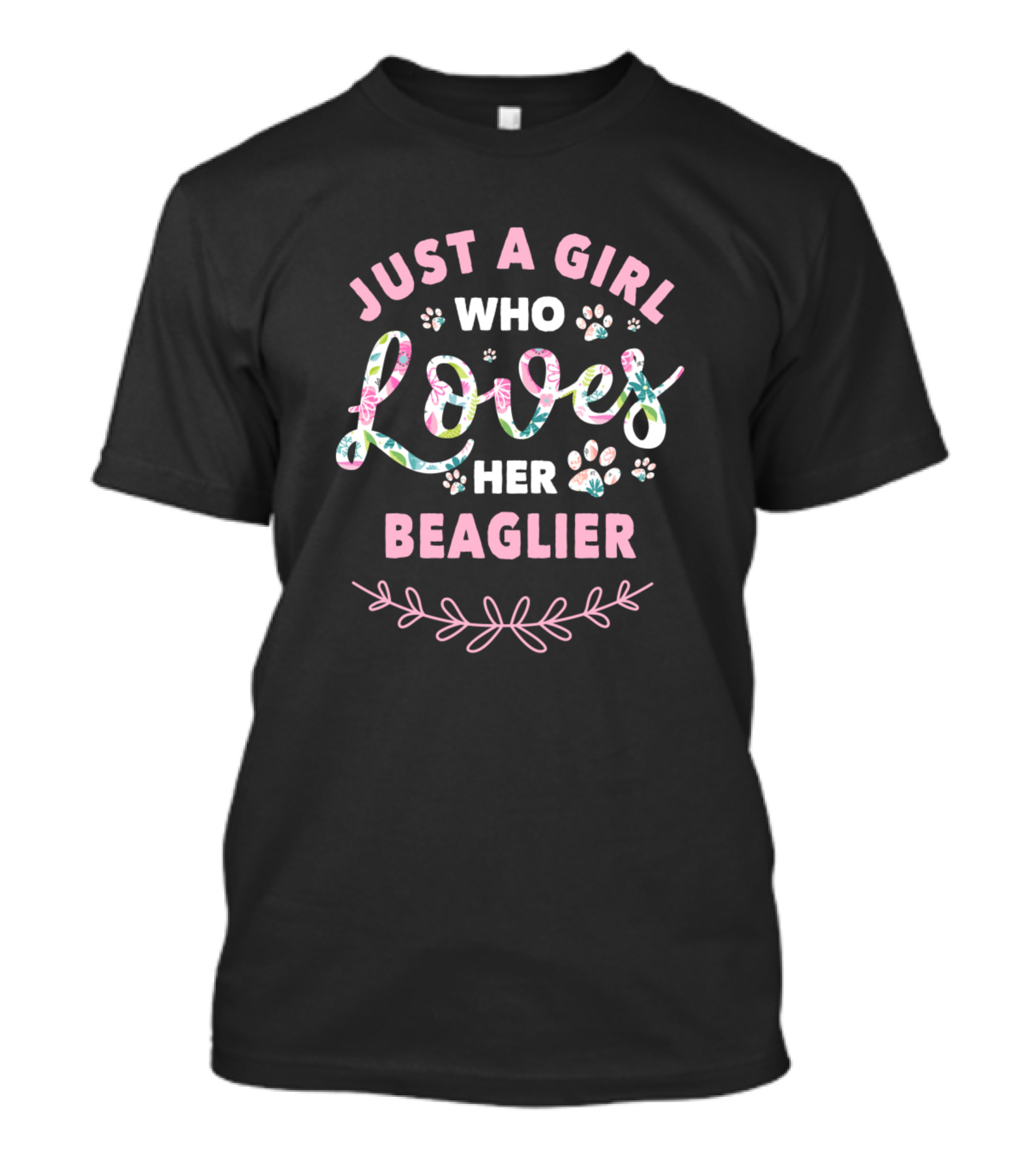 Just A Girl Who Loves Her Beaglier T-Shirt