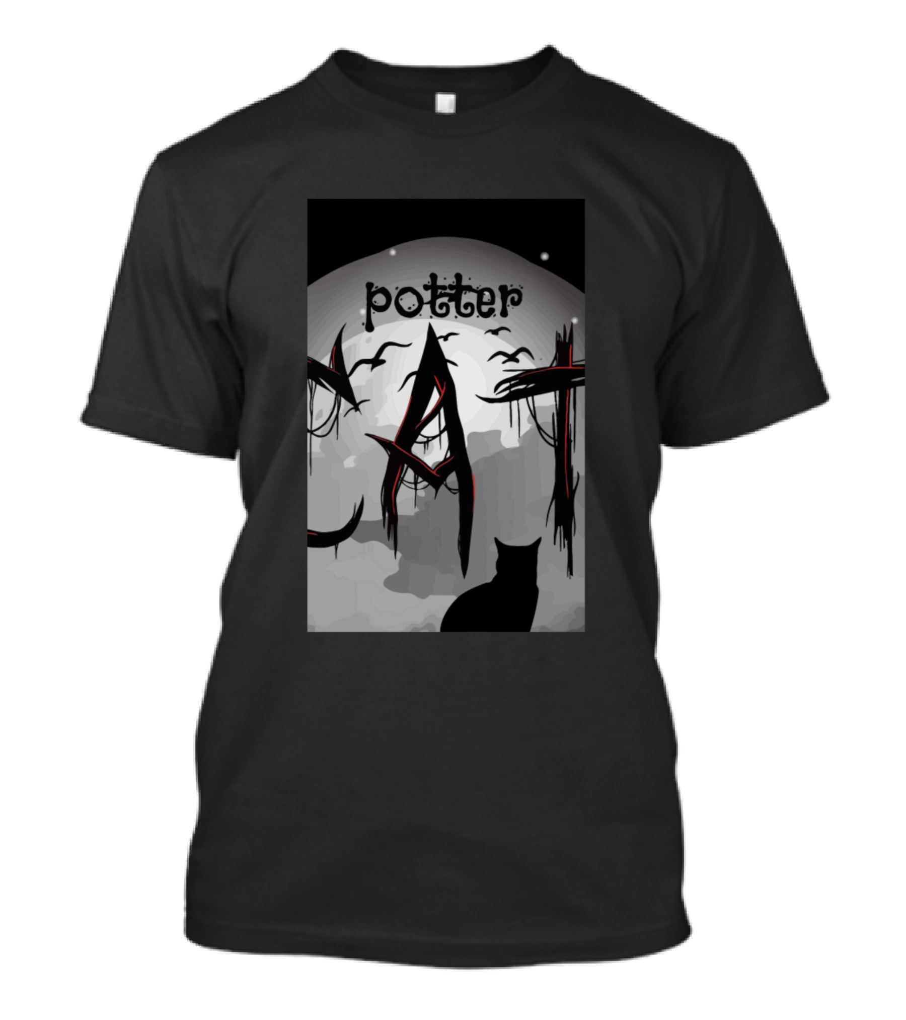 Potter Cat Moon T-Shirt