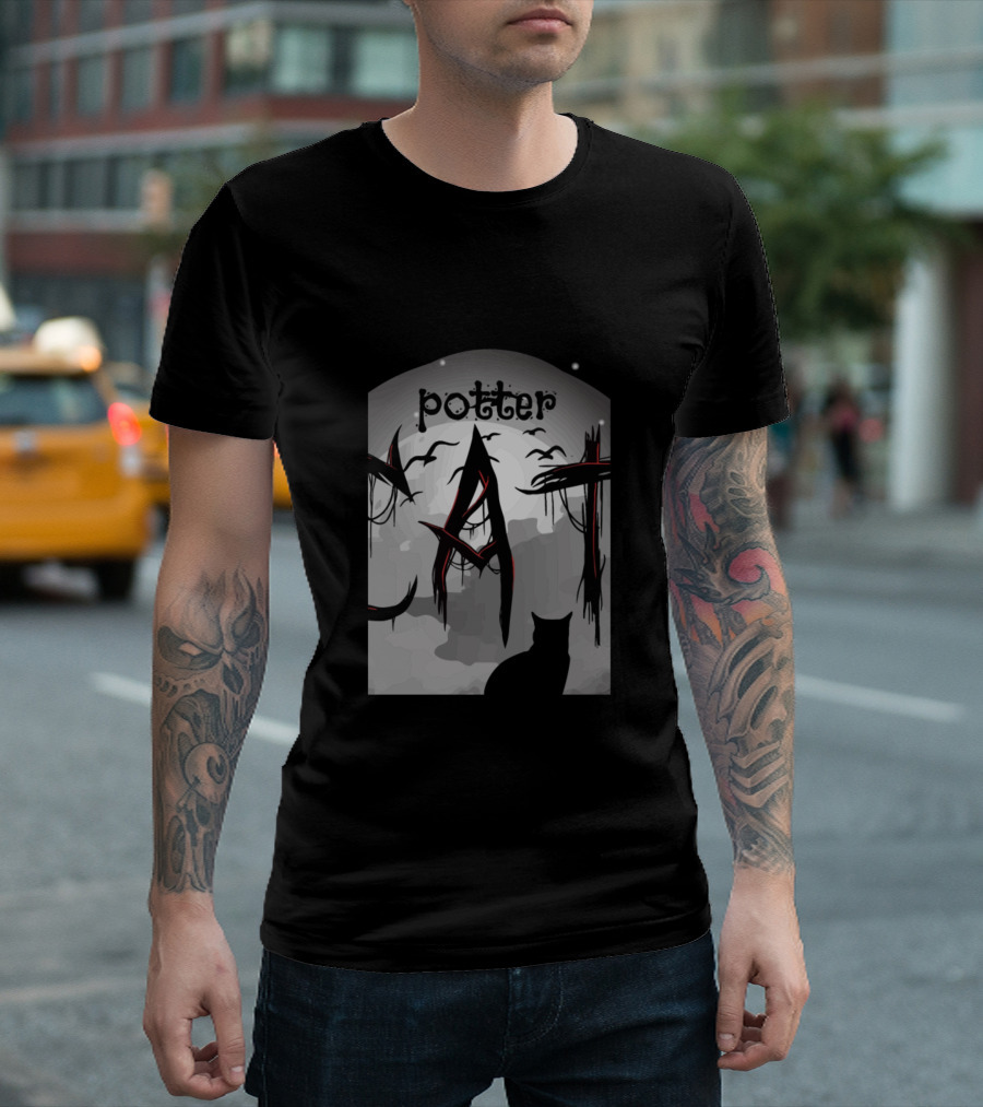 Potter Cat Moon T-Shirt