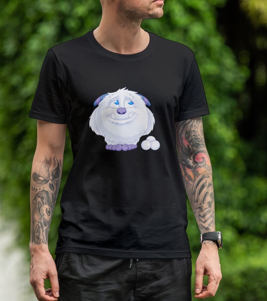 Adoraball Snowman Cute Fluffy Yeti With Snowballs T-Shirt