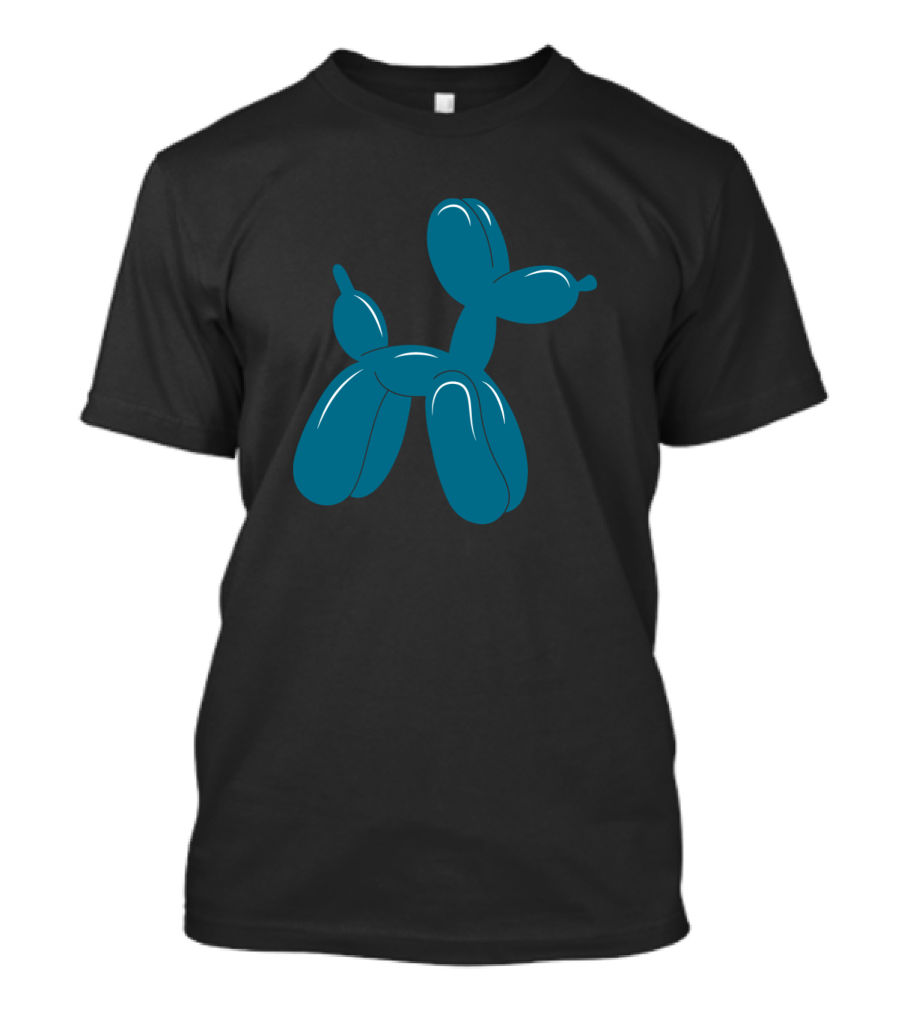 Blue Balloon Dog Sculpture T-Shirt