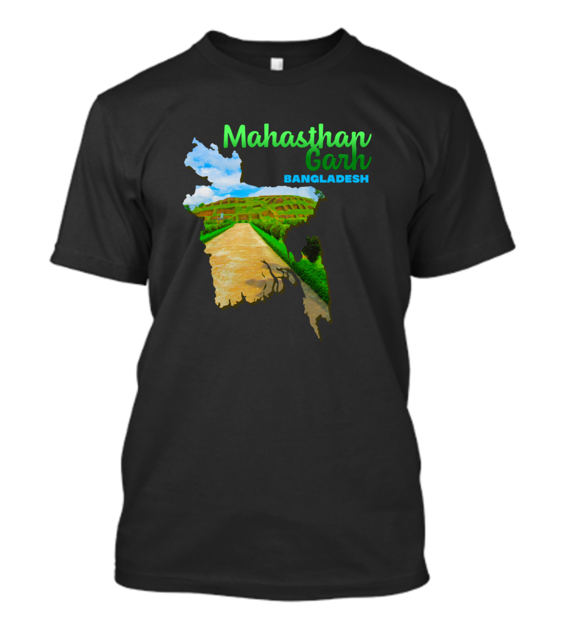 Mahasthan Garh Bangladesh Scenic Route To Ancient Citadel T-Shirt