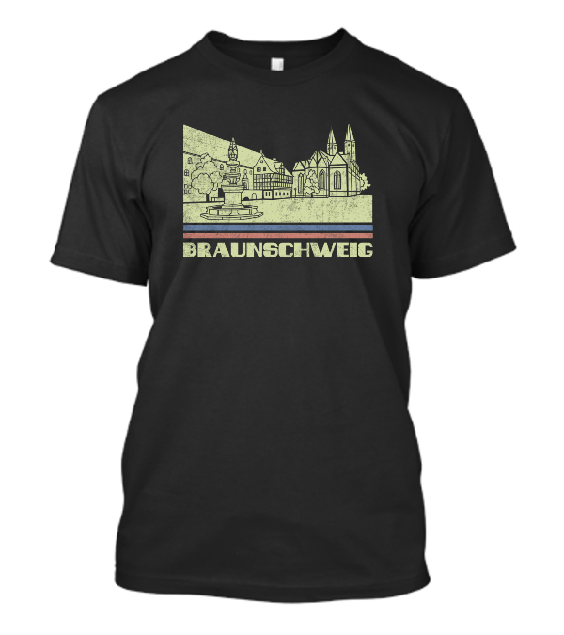Braunschweig Germany City Skyline Architectural Landmarks T-Shirt