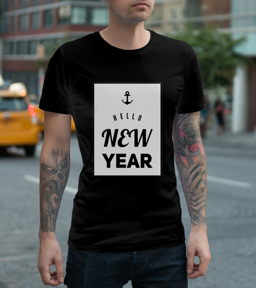 Hello New Year Anchor T-Shirt