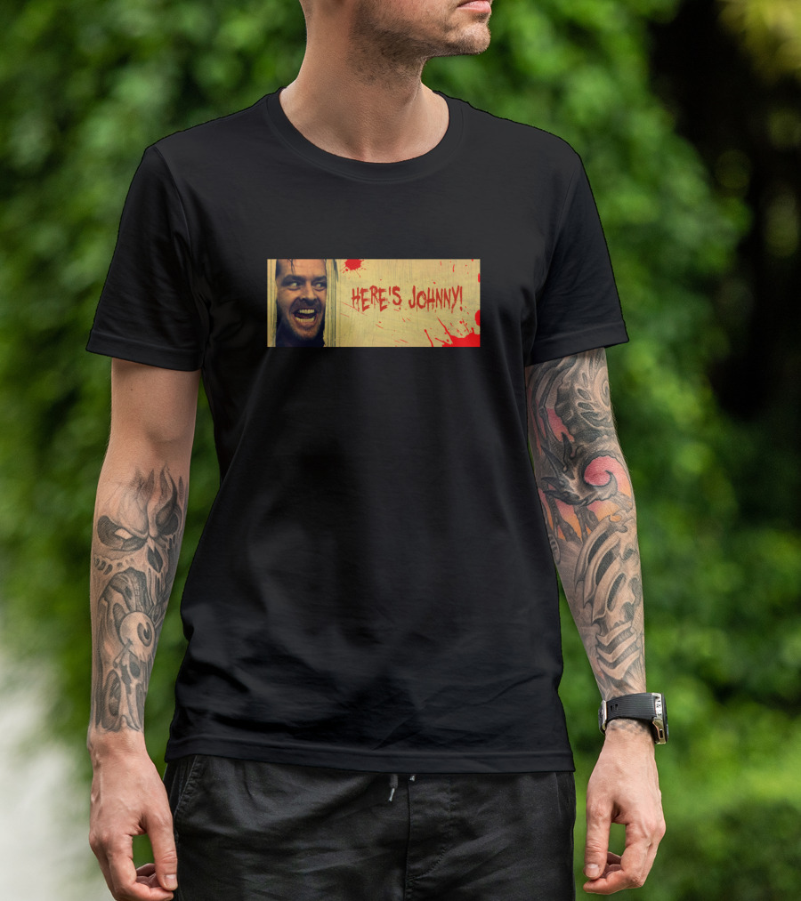 Jack Nicholson Here's Johnny Iconic Movie Moment T-Shirt