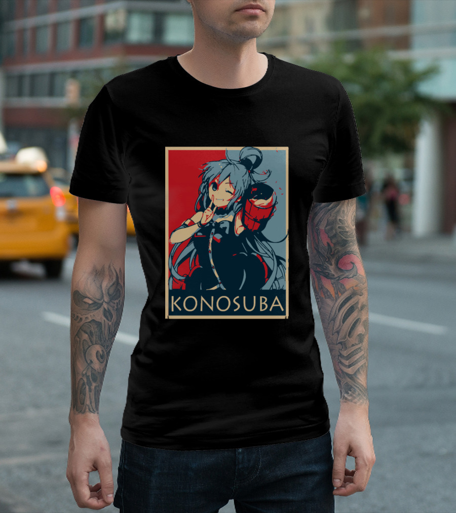 KONOSUBA Aqua Anime Character T-Shirt