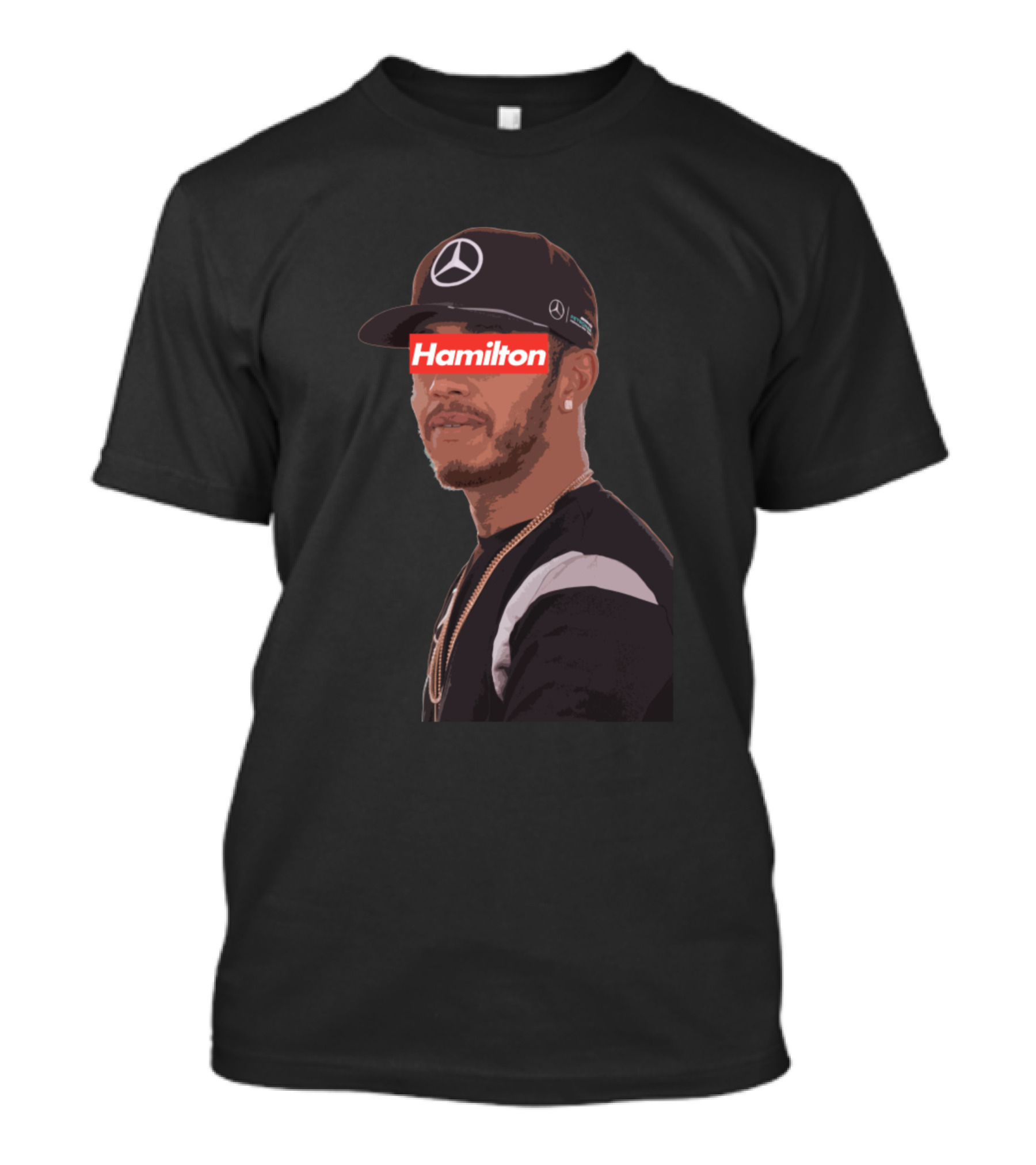 Hamilton Mercedes Cap T-Shirt