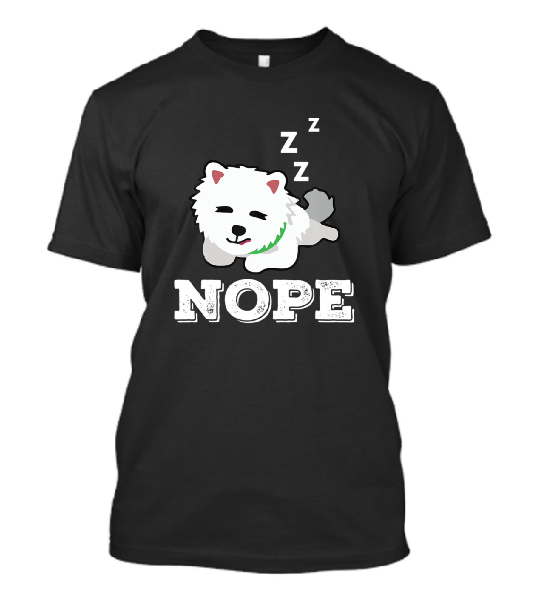 Nope Sleepy Spitz Dog ZZZ Puppy Lover T-Shirt
