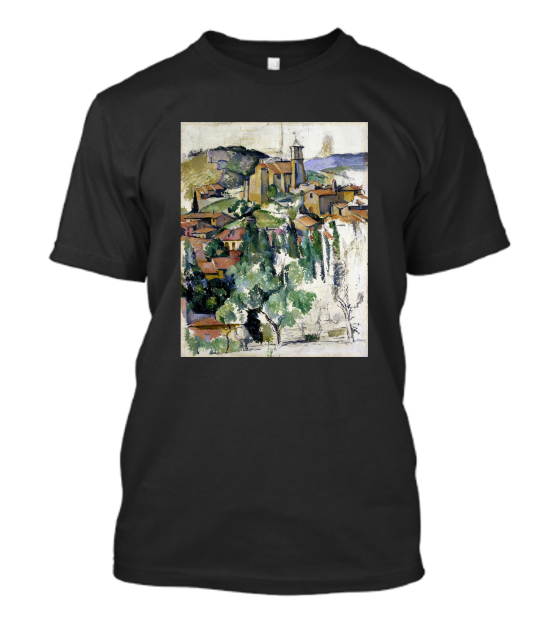 Paul C Zanne The Village Of Gardanne Le Village De Cezanne Painting T-Shirt