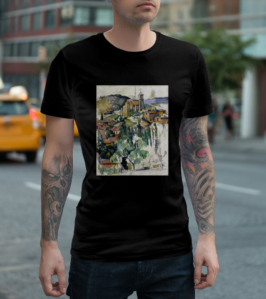 Paul C Zanne The Village Of Gardanne Le Village De Cezanne Painting T-Shirt