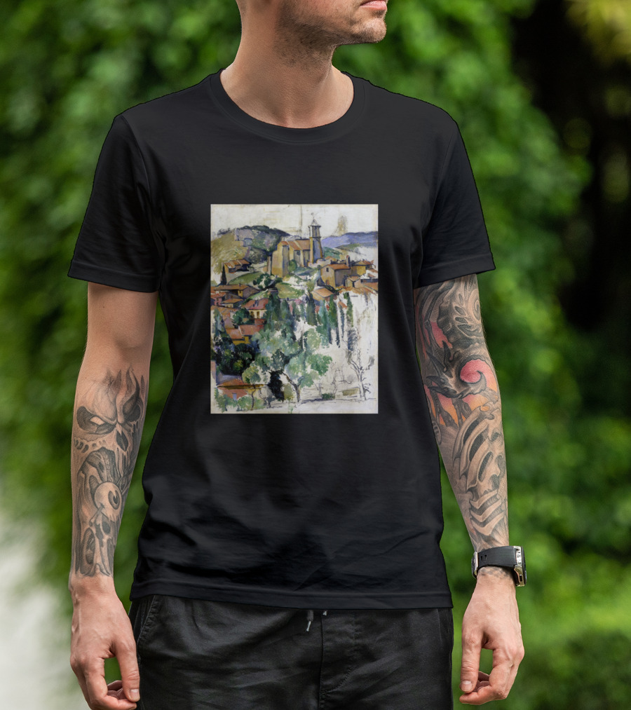 Paul C Zanne The Village Of Gardanne Le Village De Cezanne Painting T-Shirt
