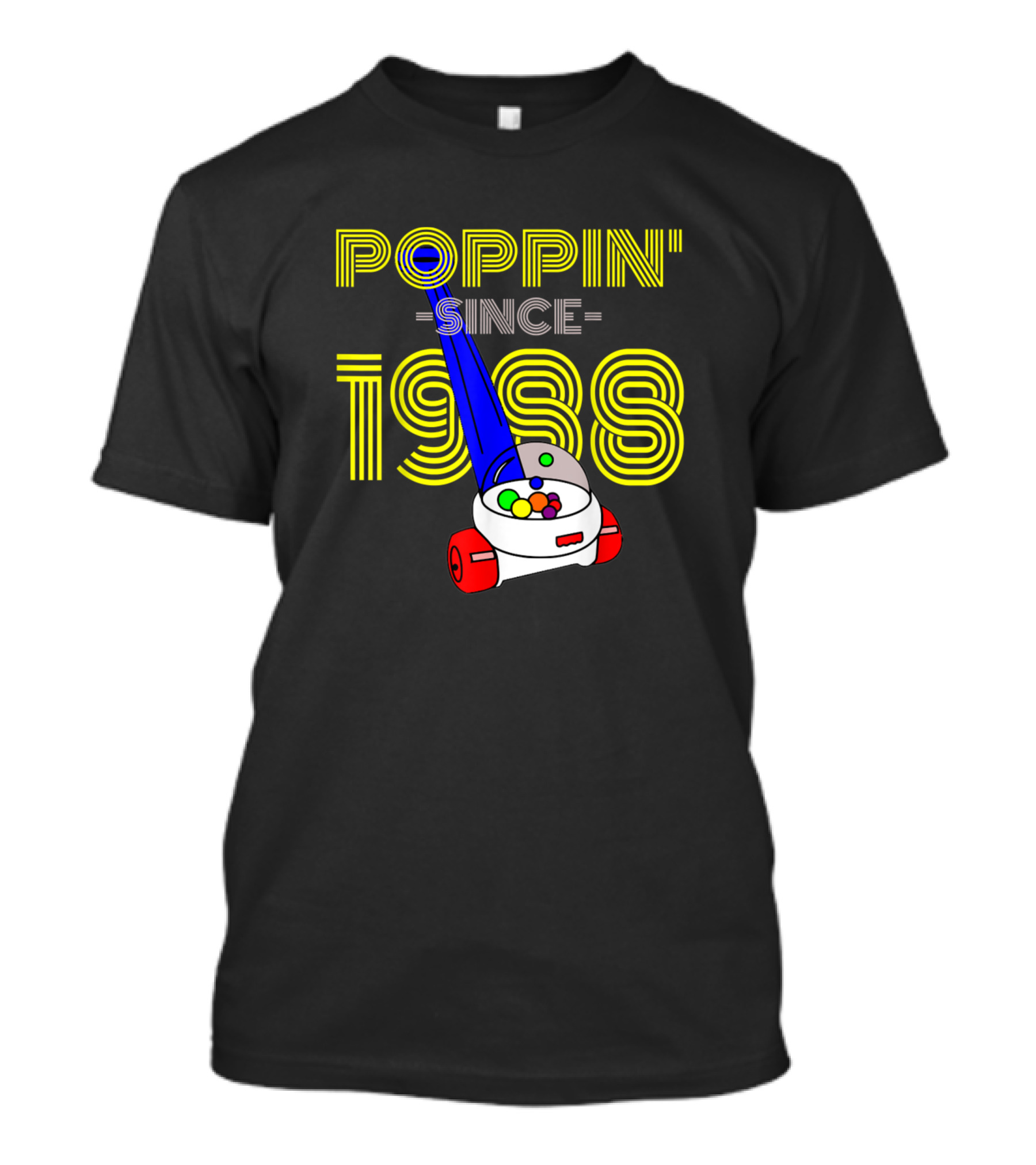 Poppin Since 1988 Retro Text With Classic Toy T-Shirt