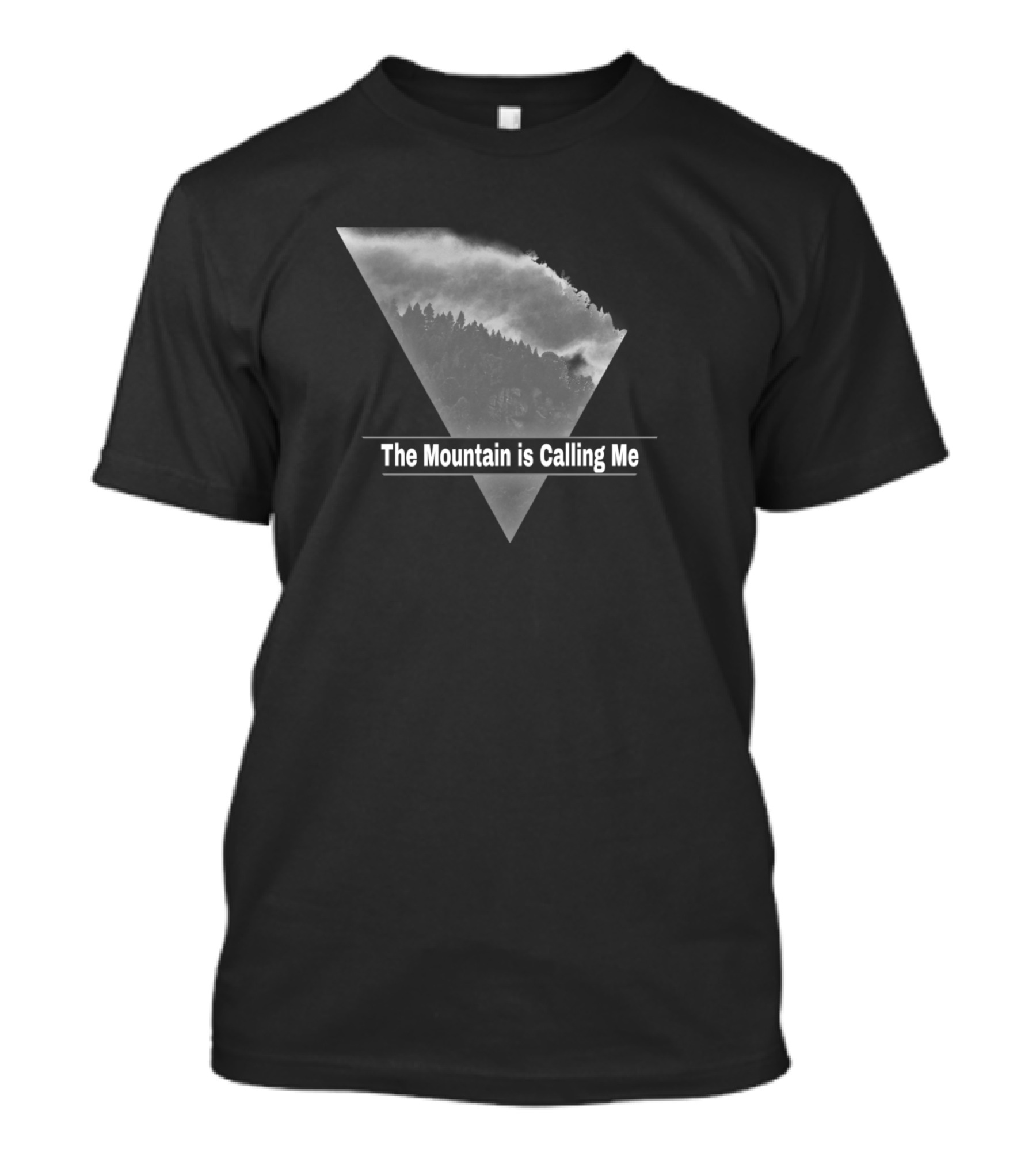 The Mountain Is Calling Me Triangle Forest Mist T-Shirt