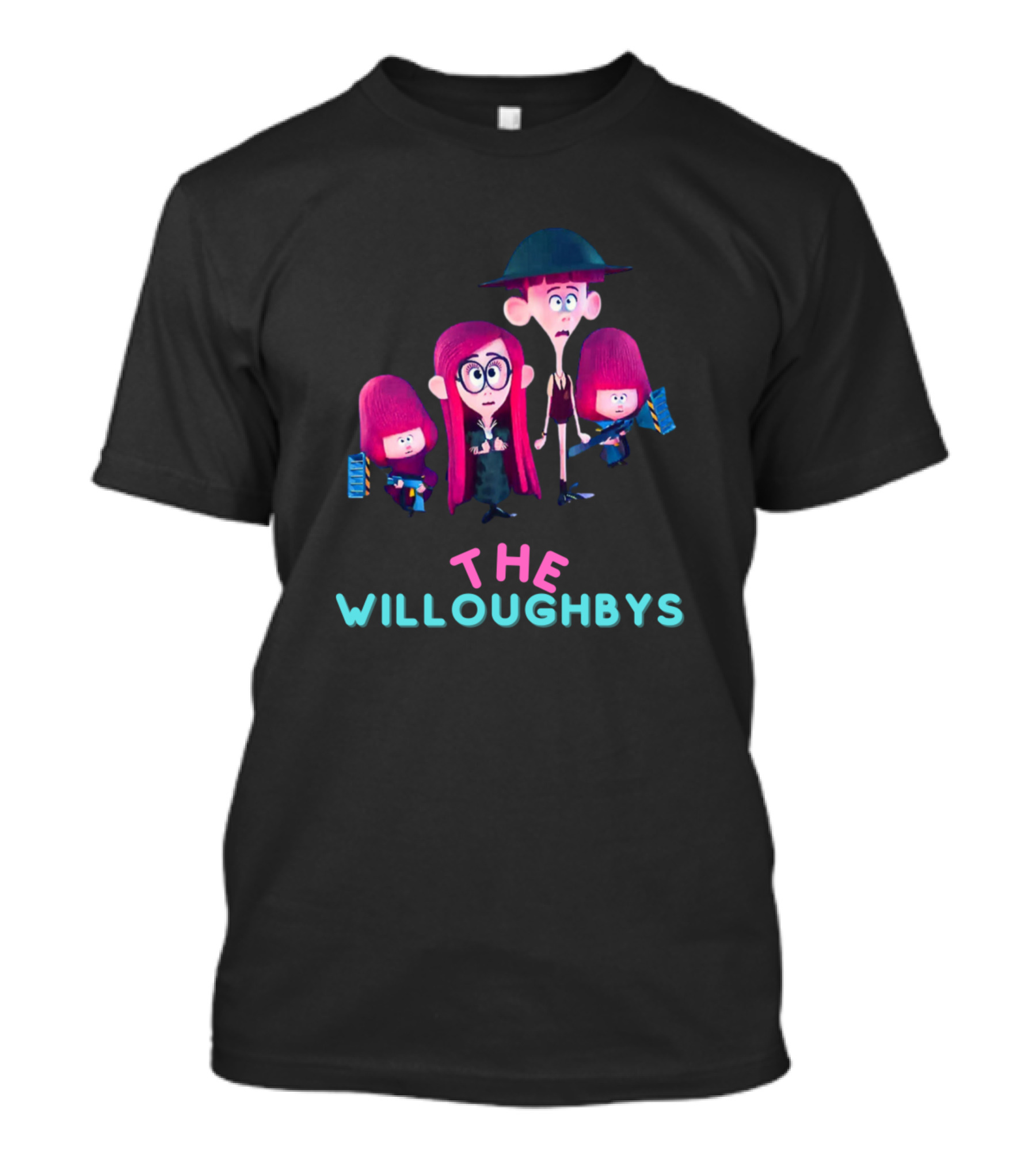 THE WILLOUGHBYS Family Characters T-Shirt