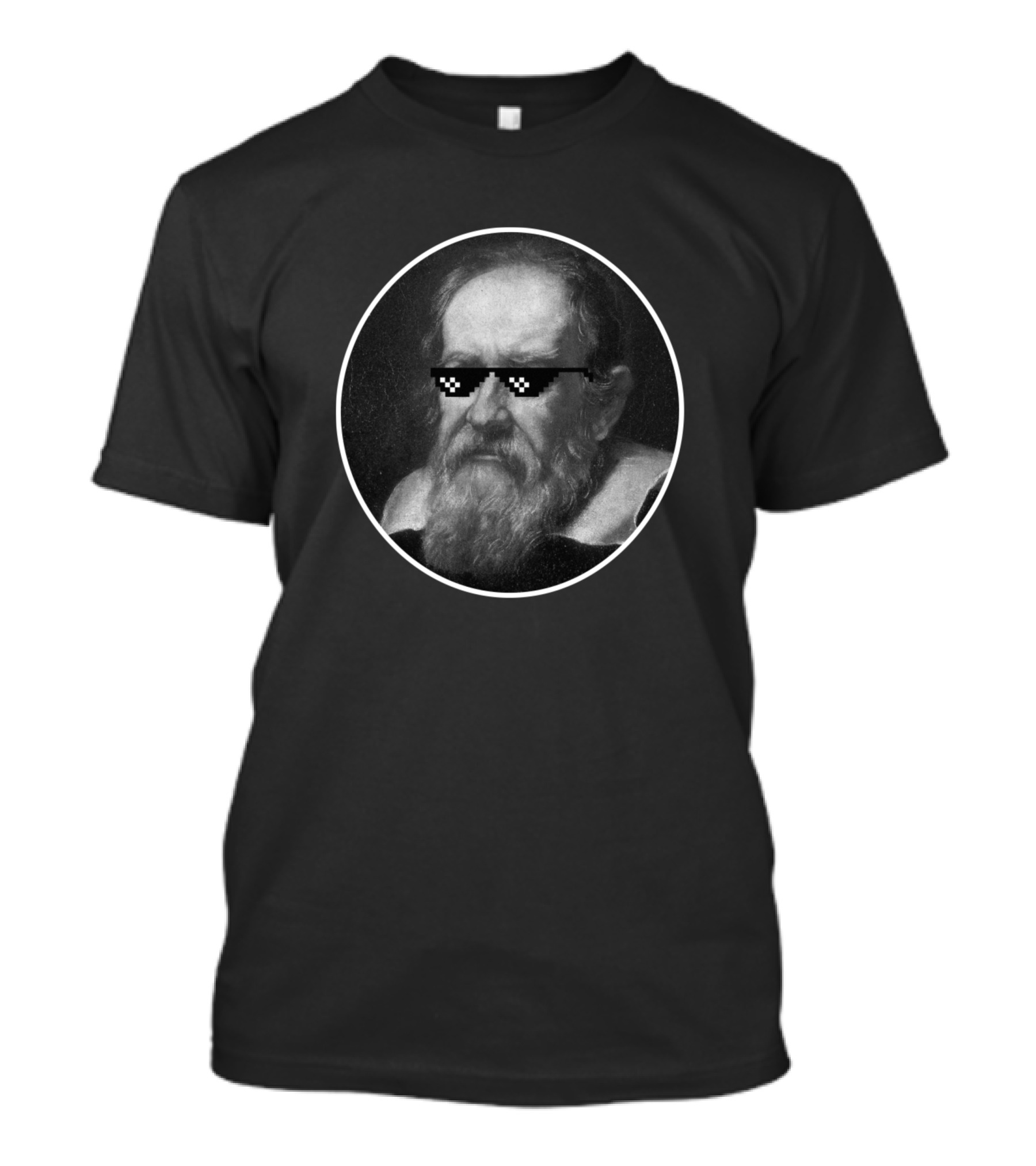 Thug Life Galileo Sunglasses Pixel T-Shirt