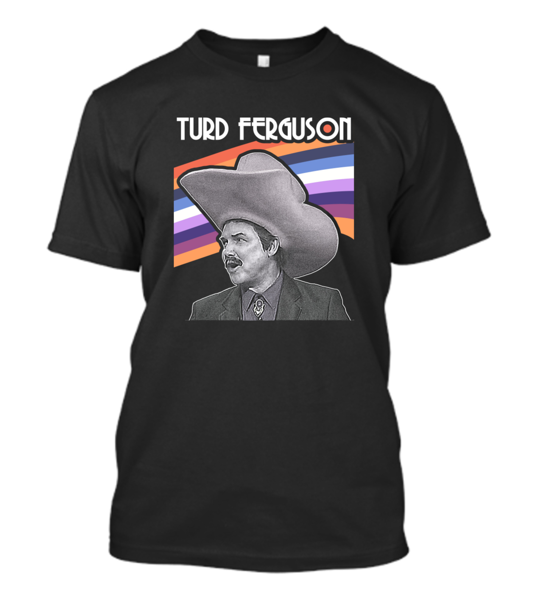Turd Ferguson Celebrity Jeopardy Retro SNL Big Hat Sketch T-Shirt