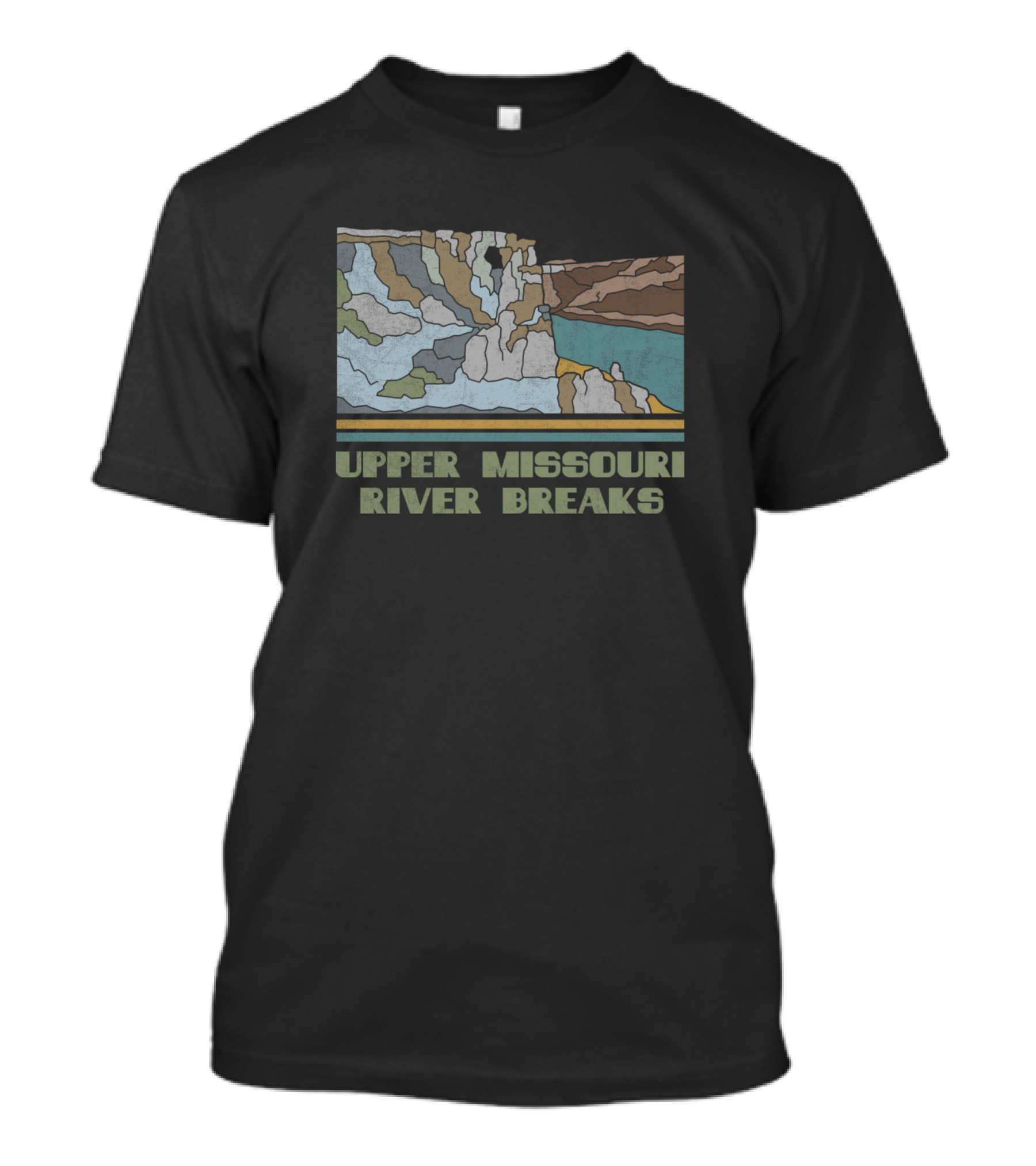 Upper Missouri River Breaks National Monument Scenic Landscape T-Shirt