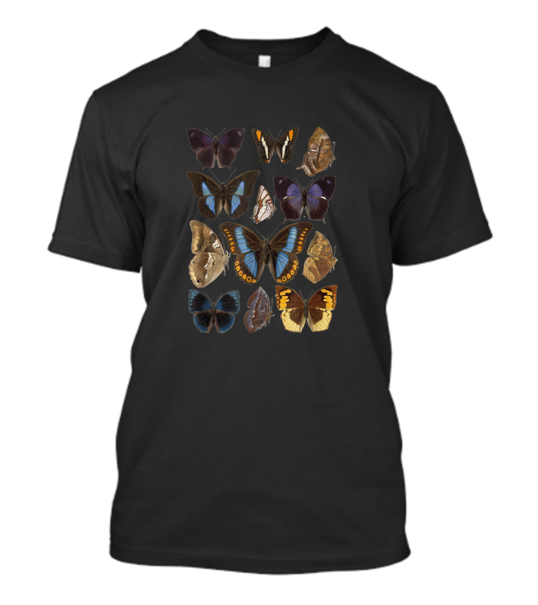 Vintage Botanical Butterfly Collection Species T-Shirt