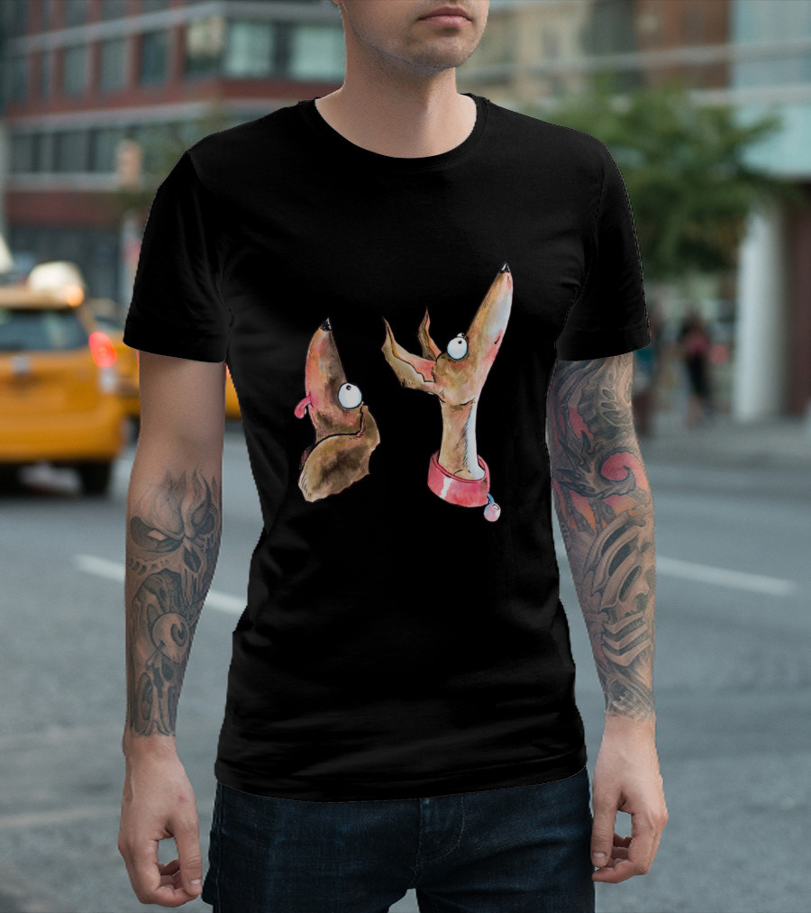 Waiting Dogs Curious Gaze T-Shirt