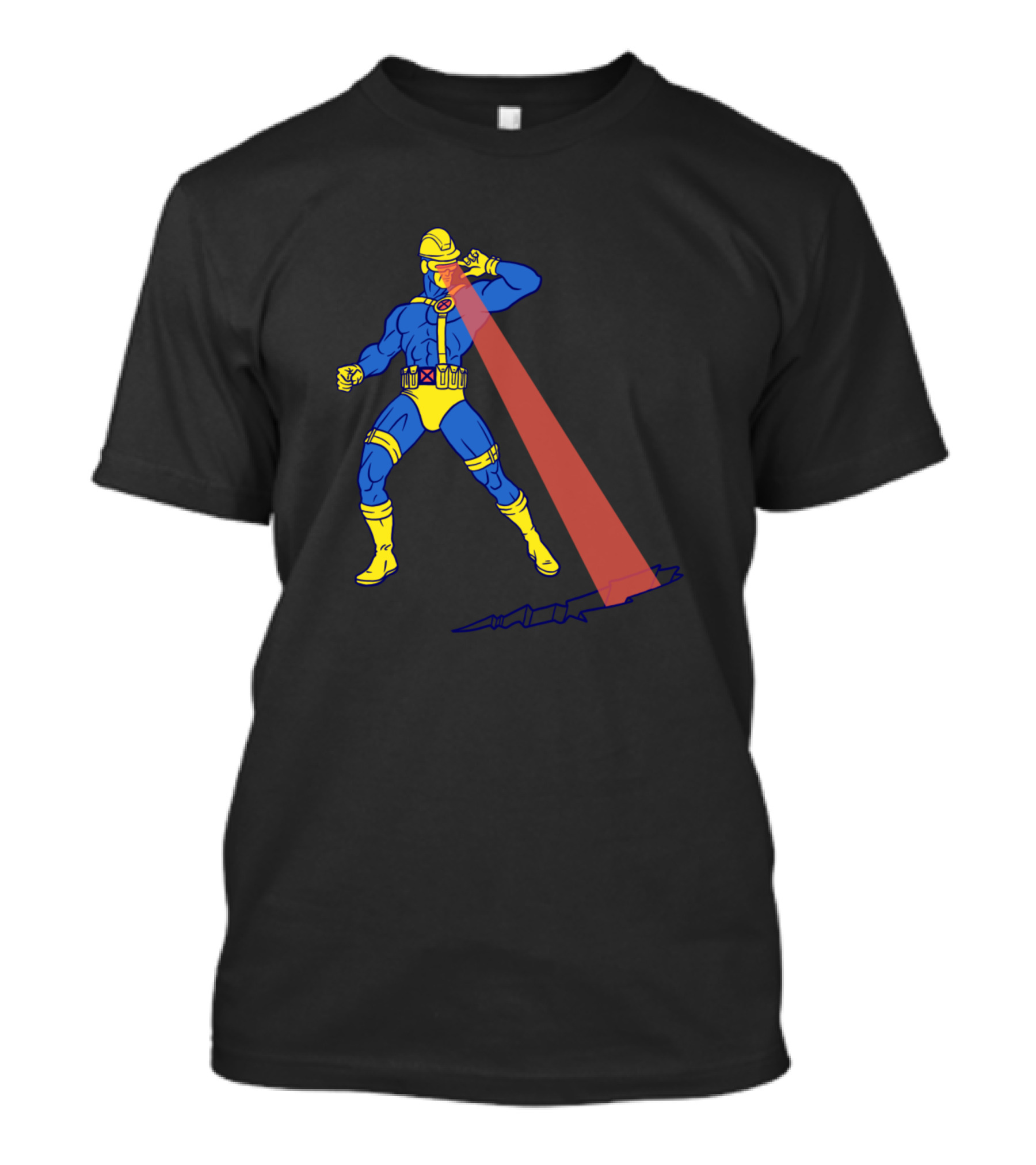X Men At Work Cyclops Beam Action T-Shirt