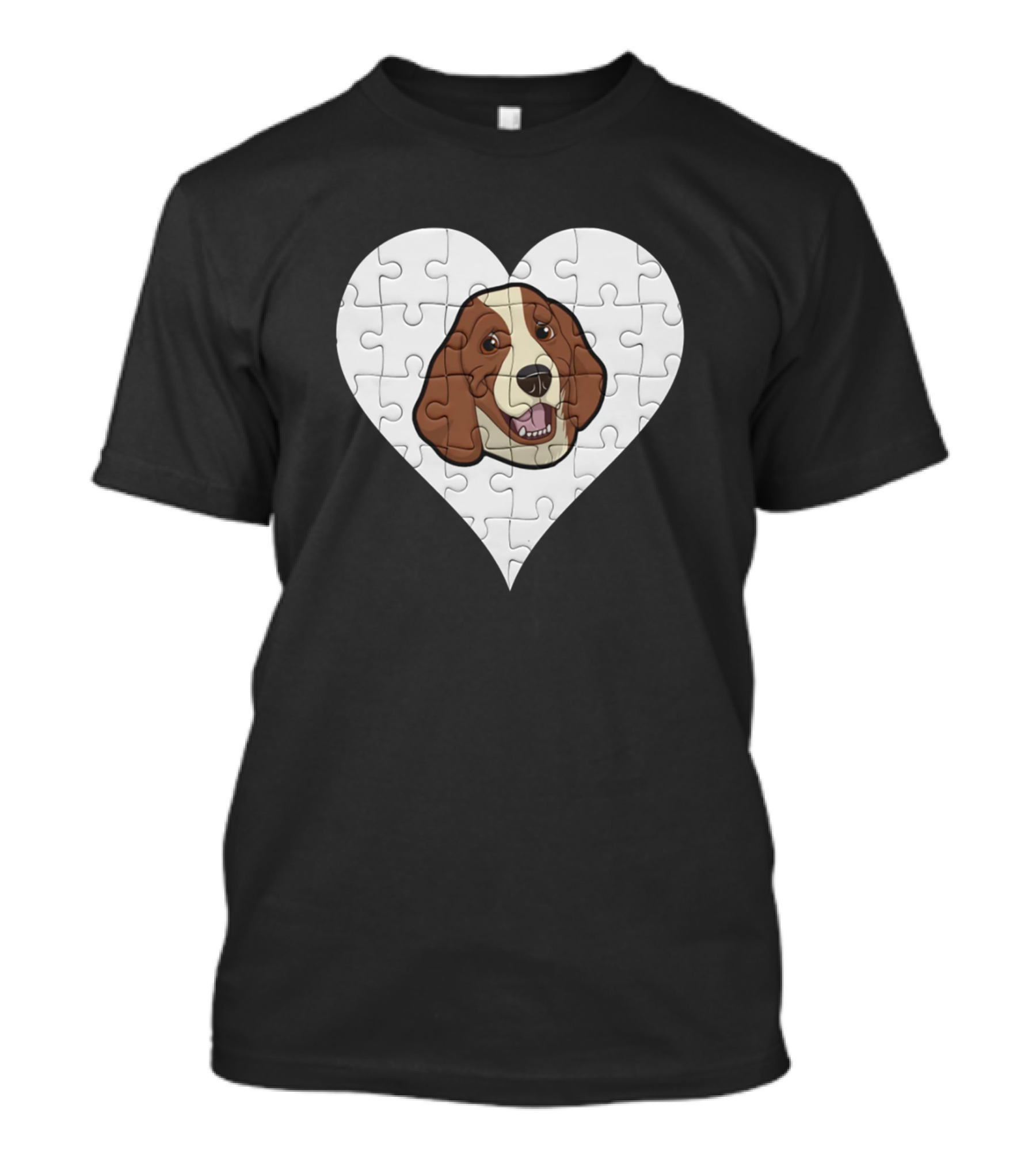 Springer Spaniel Heart Puzzle Pieces T-Shirt