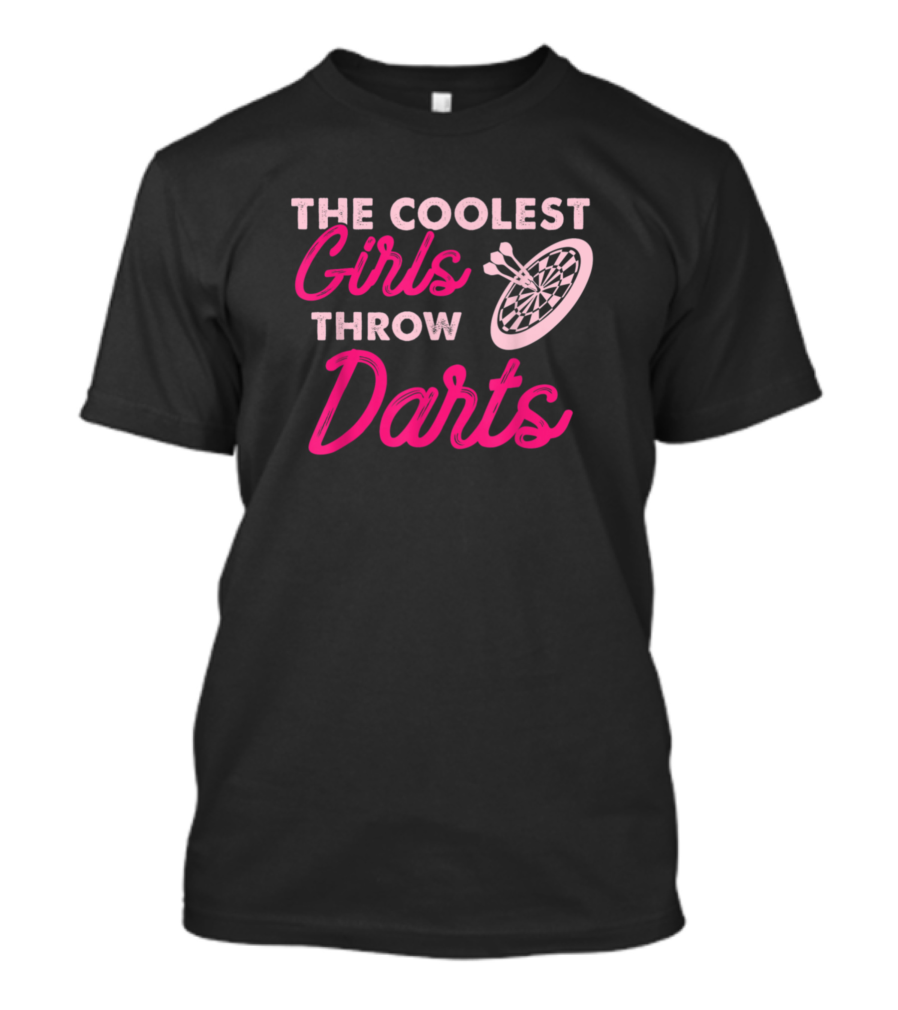 The Coolest Girls Throw Darts Dartboard Target T-Shirt