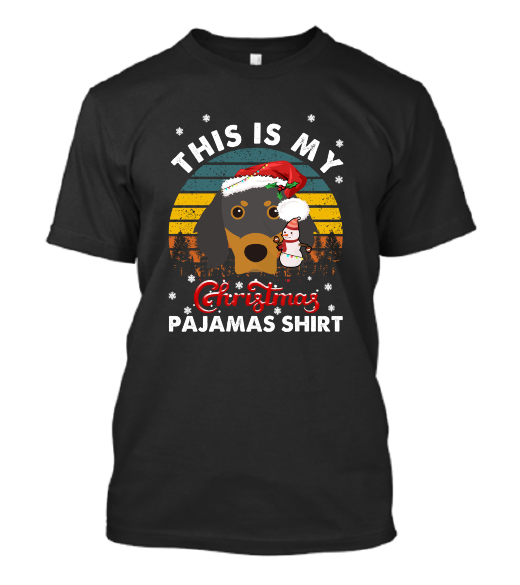 THIS IS MY CHRISTMAS PAJAMAS SHIRT GORDON SETTER VINTAGE T-Shirt