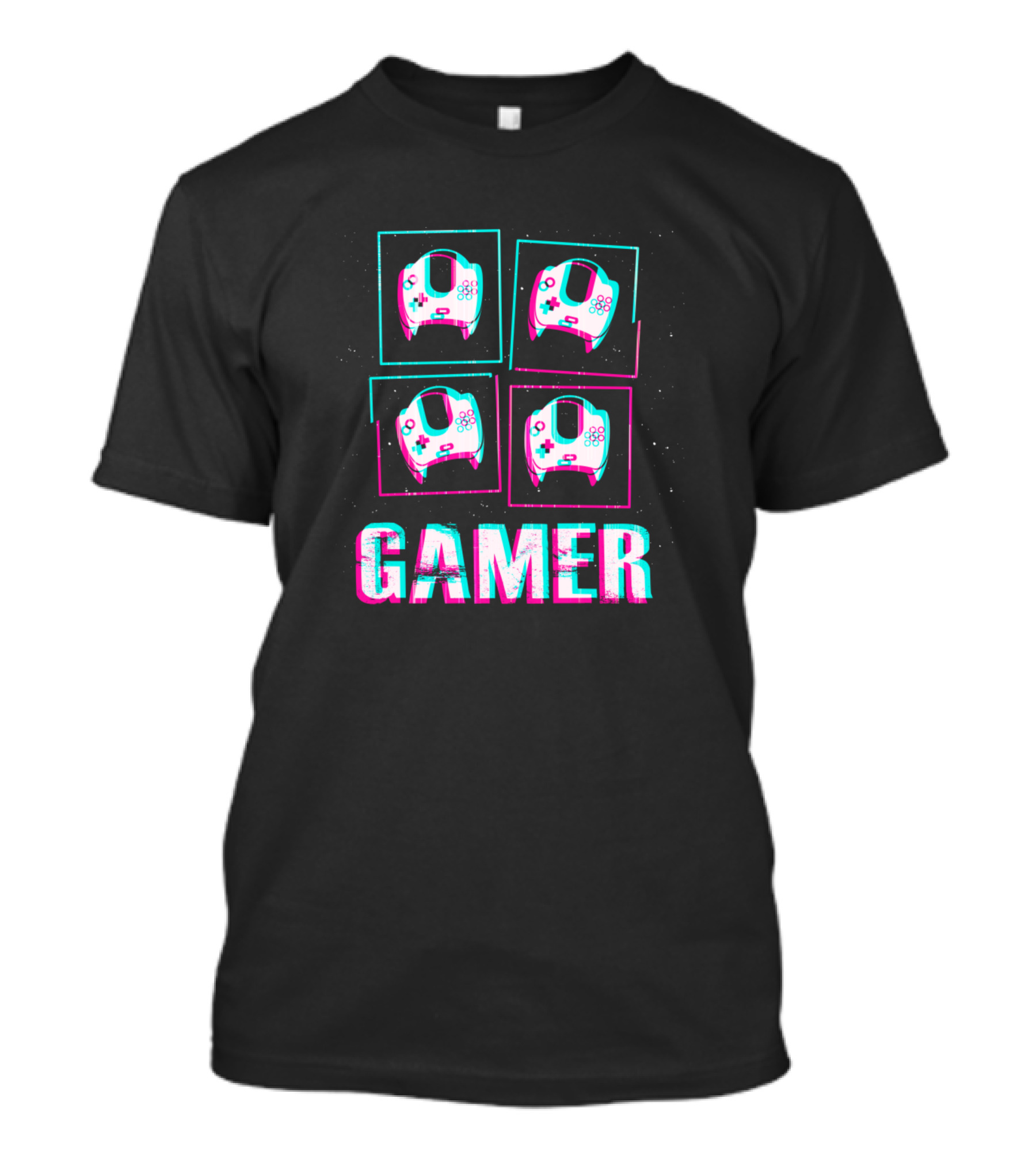 Gamer Neon Videogames Controller T-Shirt