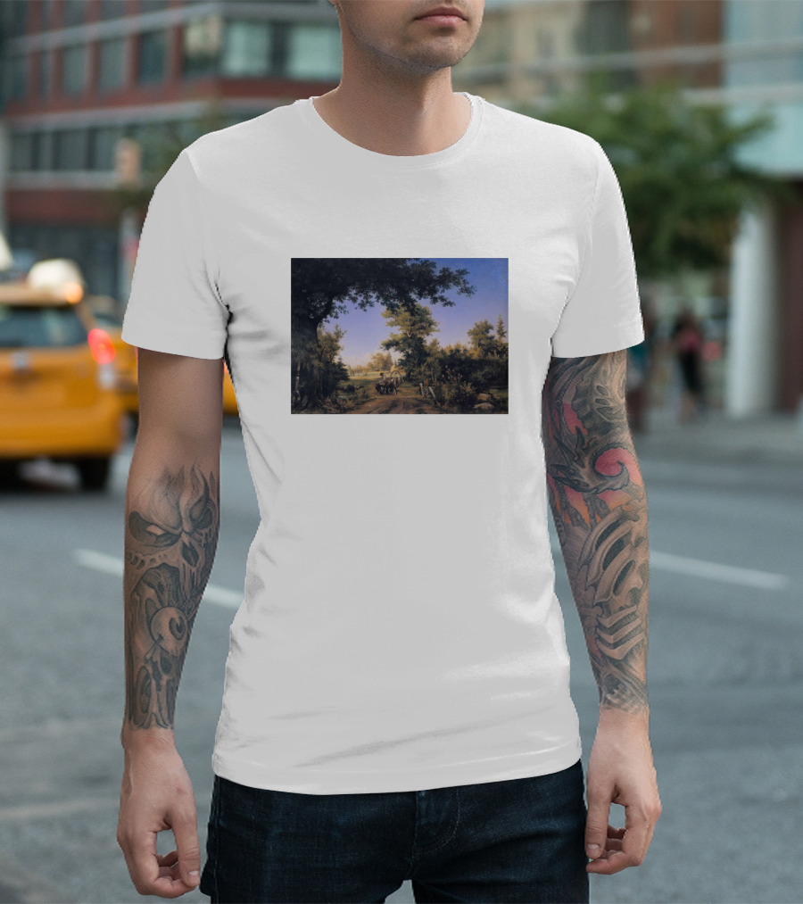 Outskirts of St Petersburg by Ivan Shishkin Painting T-Shirt