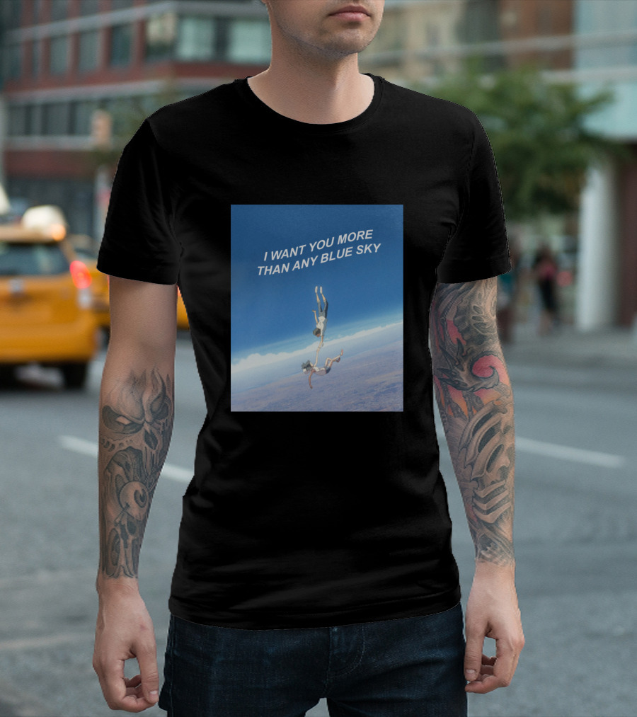 Weathering With You Scene I Want You More Than Any Blue Sky T-Shirt