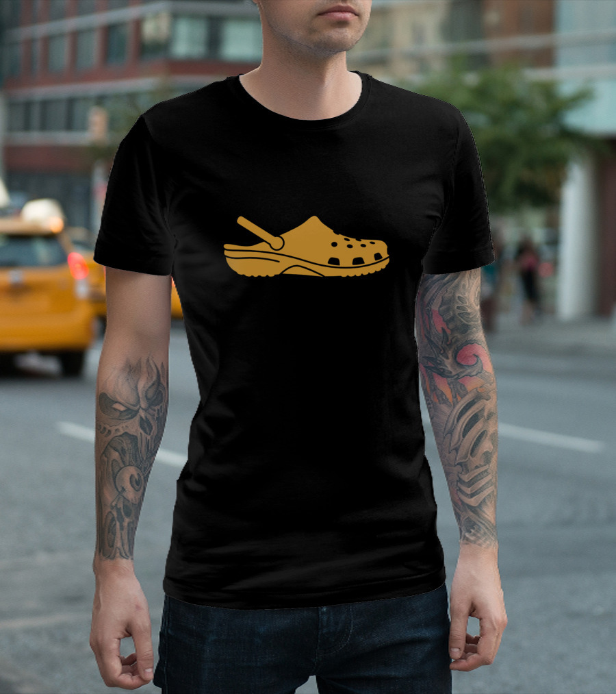 You Croc Me Up Yellow Clog Cartoon T-Shirt