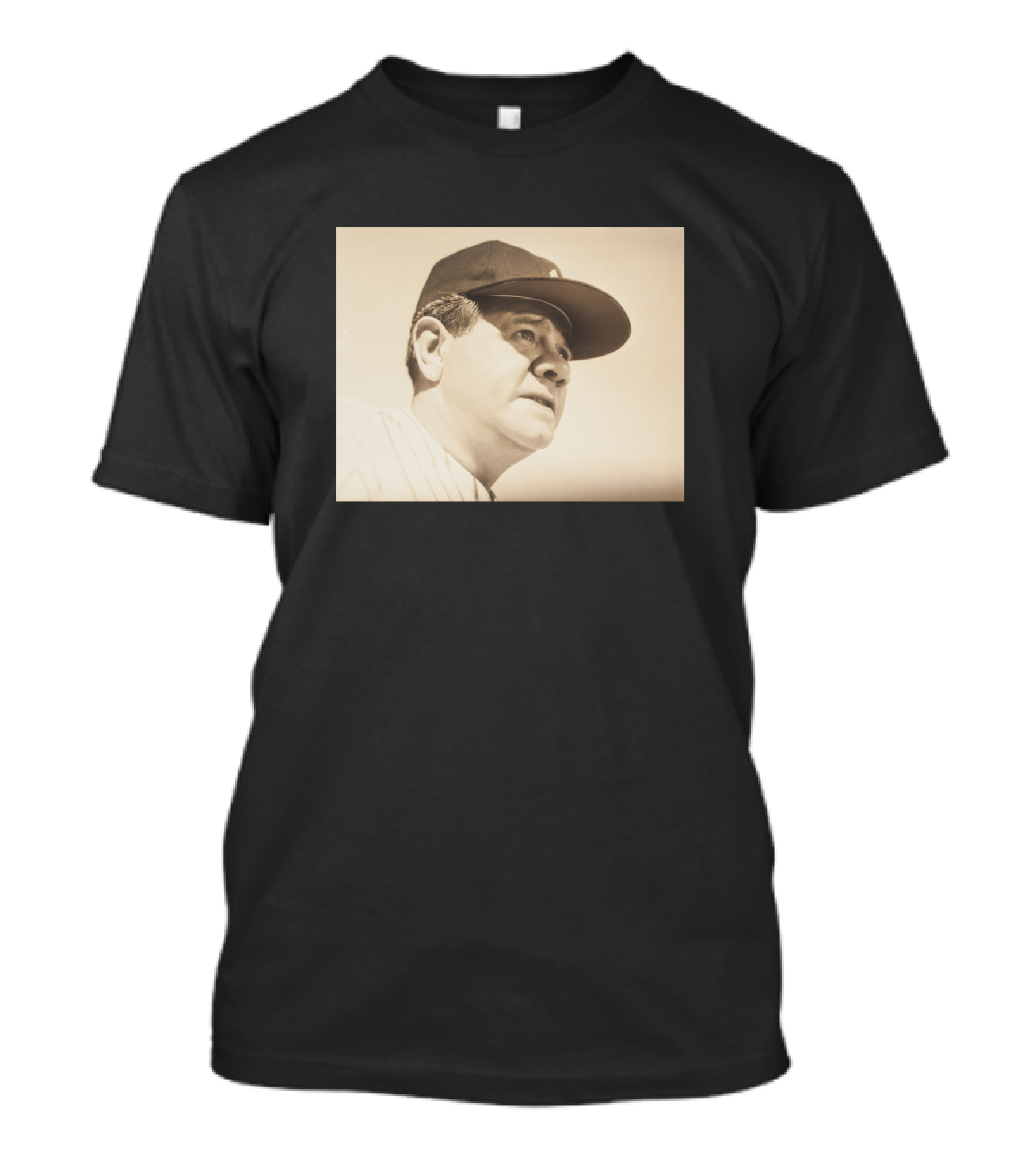 Babe Ruth Great American Baseball Player Sepia T-Shirt