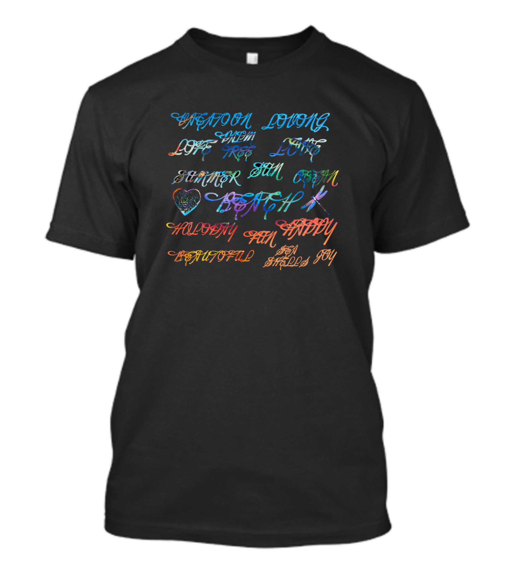 Carefree Loving Summer Sun Ocean Beach Holiday Fun Happy Beautiful Joy T-Shirt