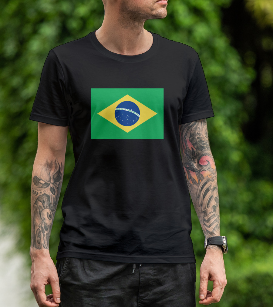 Ordem E Progresso Brazil Flag T-Shirt
