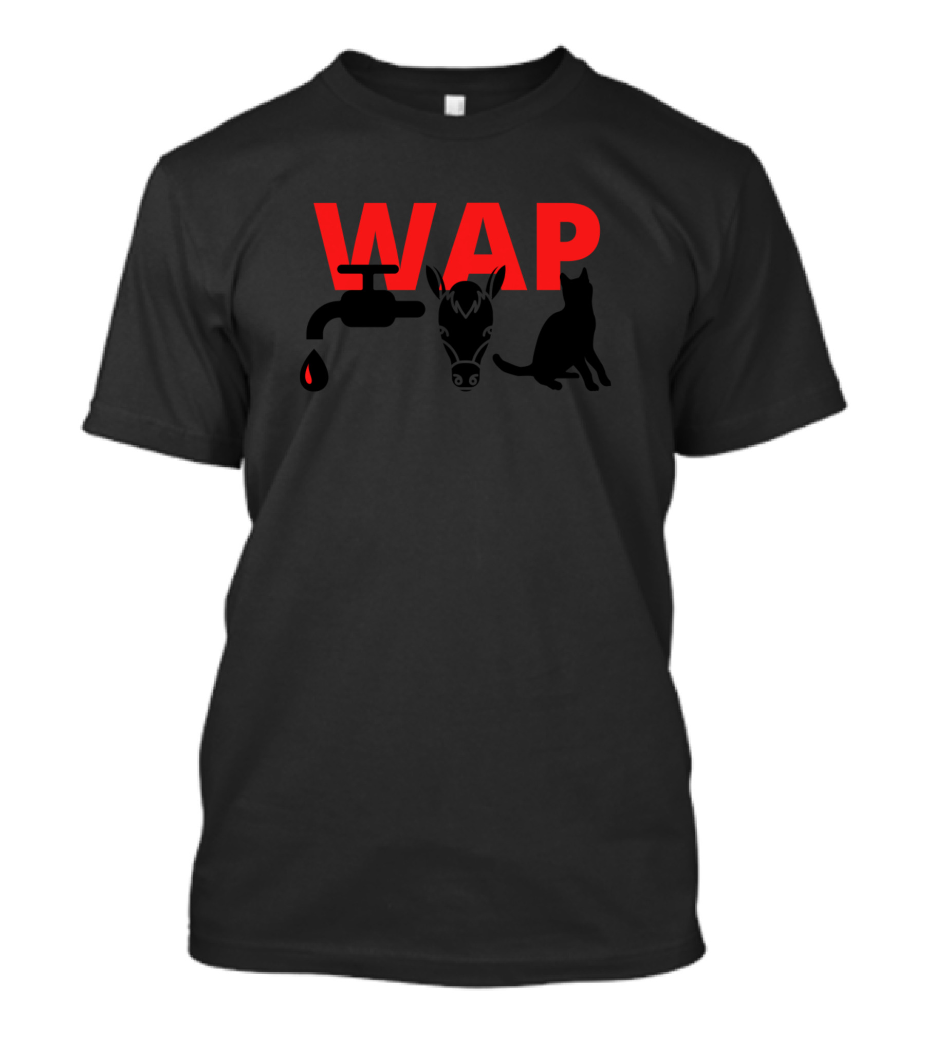 WAP Faucet Donkey Cat T-Shirt