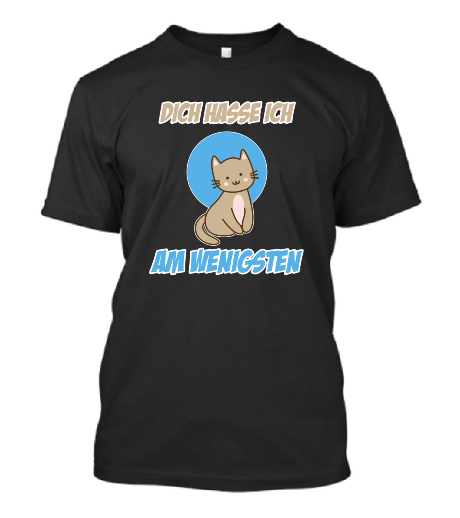 Dich Hasse Ich Am Wenigsten Kawaii Cat T-Shirt