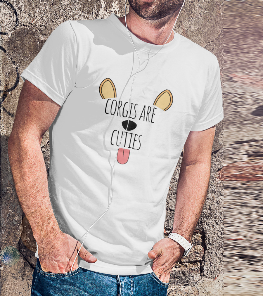 Corgis Are Cuties I Love Corgis Cartoon Cute Corgis T-Shirt