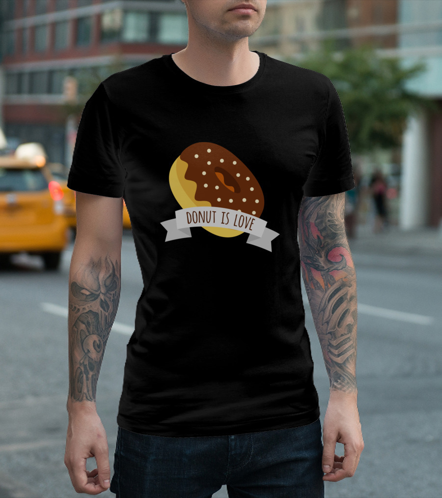 Donut Is Love Chocolate Sprinkle Donut T-Shirt