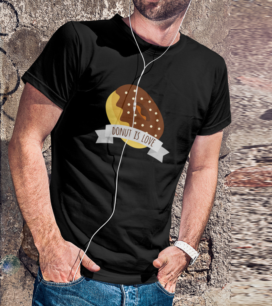 Donut Is Love Chocolate Sprinkle Donut T-Shirt