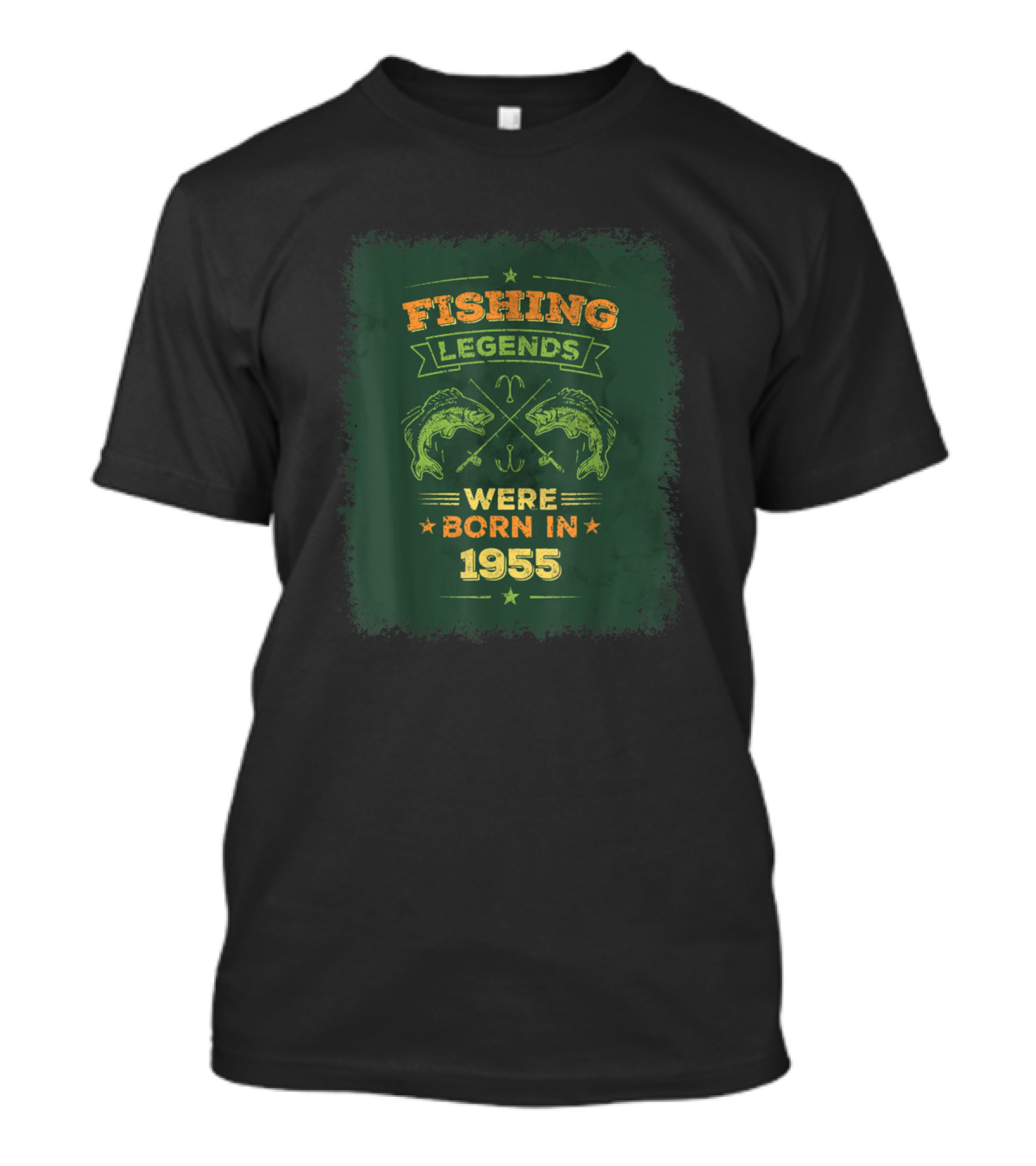 Fishing Legends Were Born In 1955 Vintage Style Fishing T-Shirt